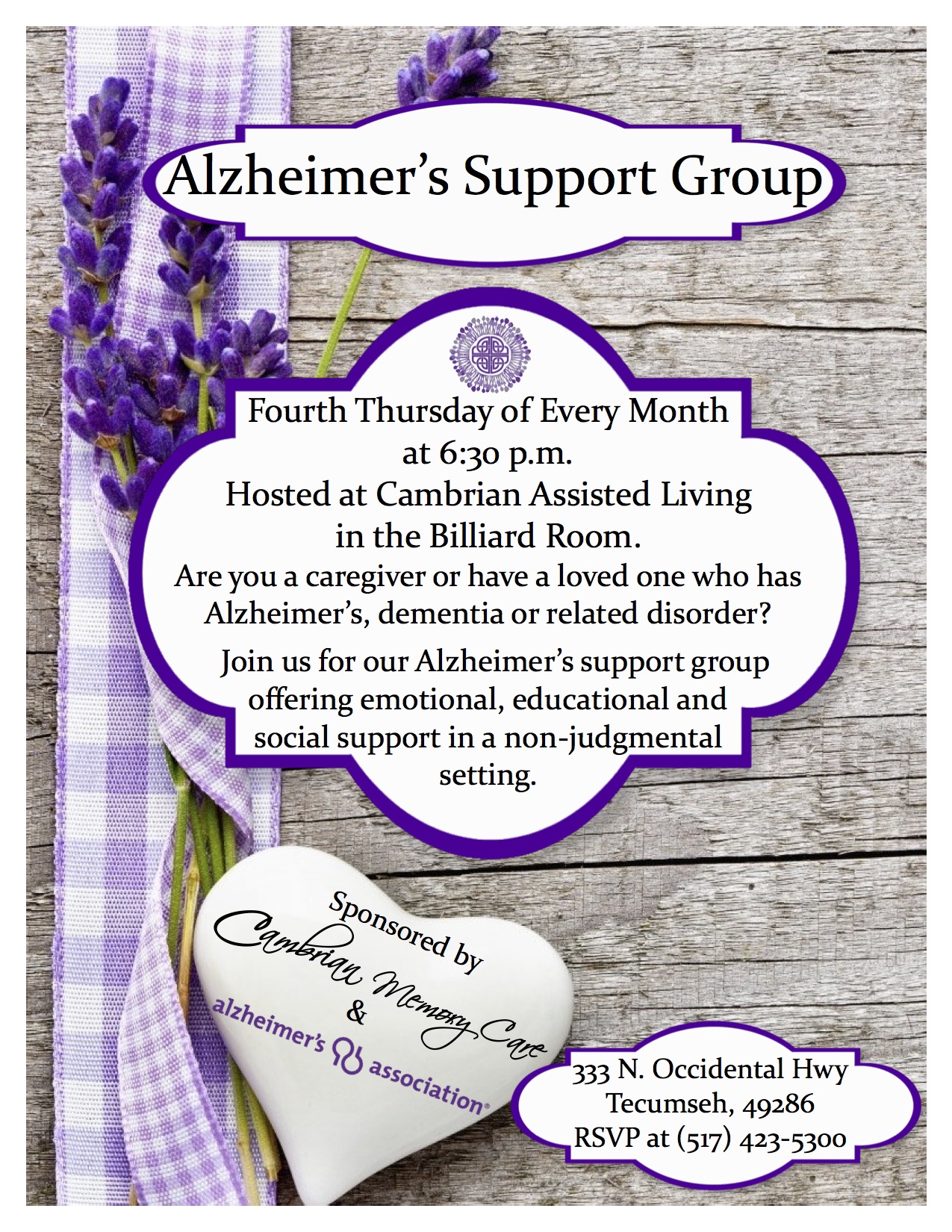 Support Groups | Cambrian Senior Living